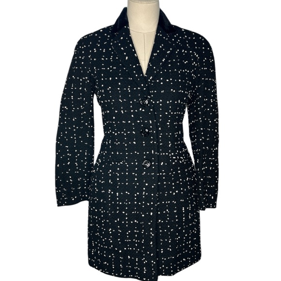 Moschino Cheap and Chic salt and pepper cashmere button down coat - Picture 1 of 9